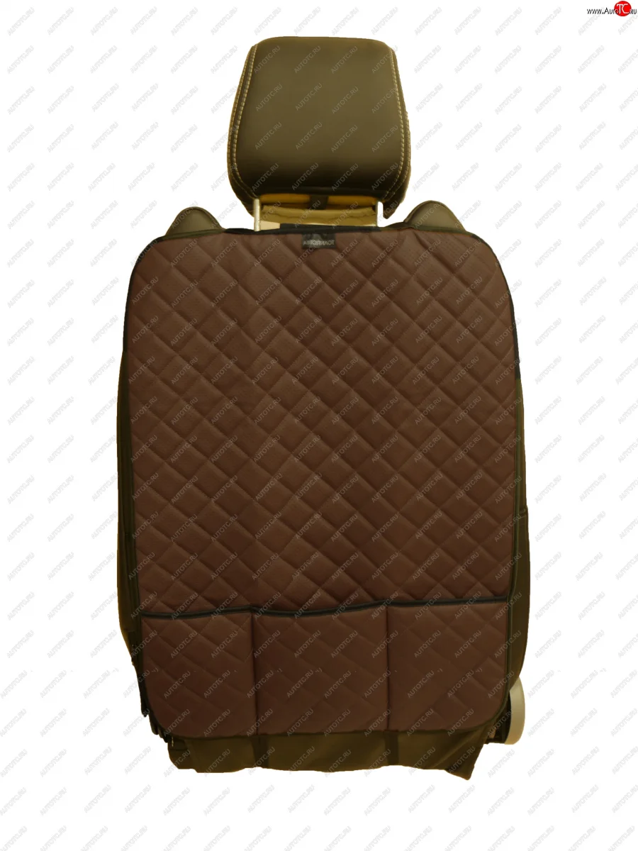 Накидка на спинку сиденья из экокожи  алькантары, Накидка на спинку сиденья  органайзер (из экокожи) - АВТОПИЛОТ  nsp-avtopilot-033  в Самаре Самарской области