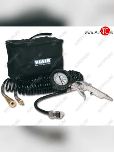 Комплект для подкачки колес VIAIR (манометр 2,5 200 PSI, шланг, сумка) Viair 00043