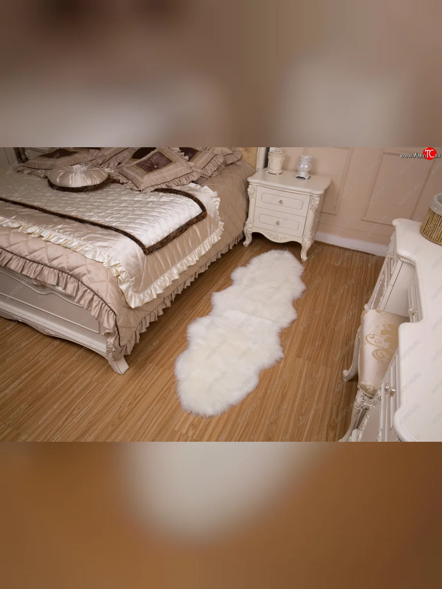 Ковер из 2 шкур (искусственный мех)  2p-id025  в Самаре Самарской области