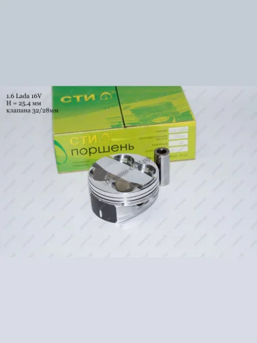 Поршни СТИ 16-кл высота 25.4 палец 1945 под клапана 3228 кольца 1,21,52,0 вытесн.-1,2мм  356895055