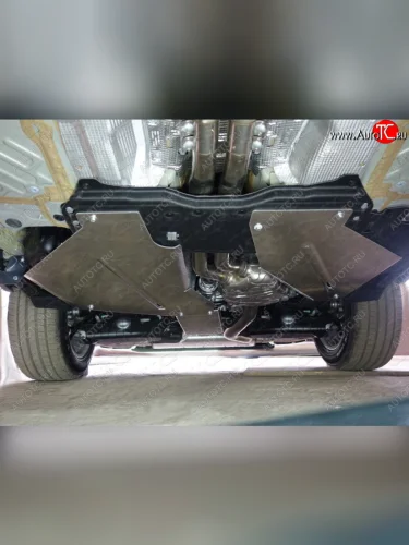 Защита бака (алюминий) 4мм (не устанавливается без ZKTCC00148) (комплект 2шт) Audi Q7 (4M) 2015-