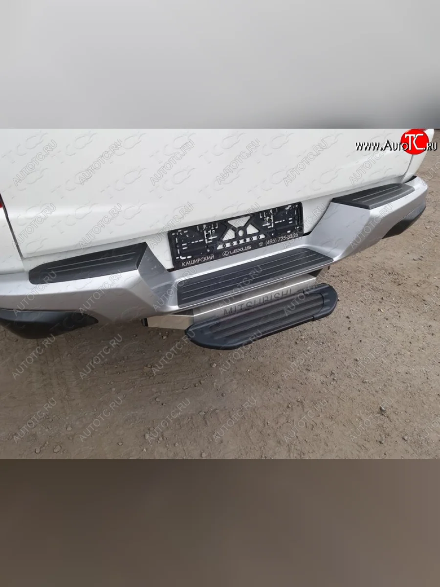 Задняя подножка алюминиевая Black (под фаркоп тип Е) ___  tcup3b  в Самаре Самарской области