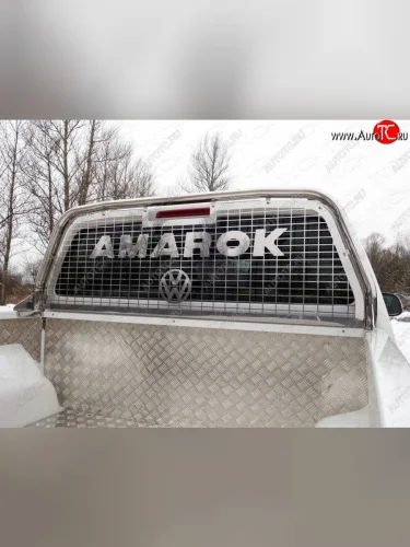 Защита кабины и заднего стекла 75х42 мм (только для кузова) Volkswagen Amarok 2016-