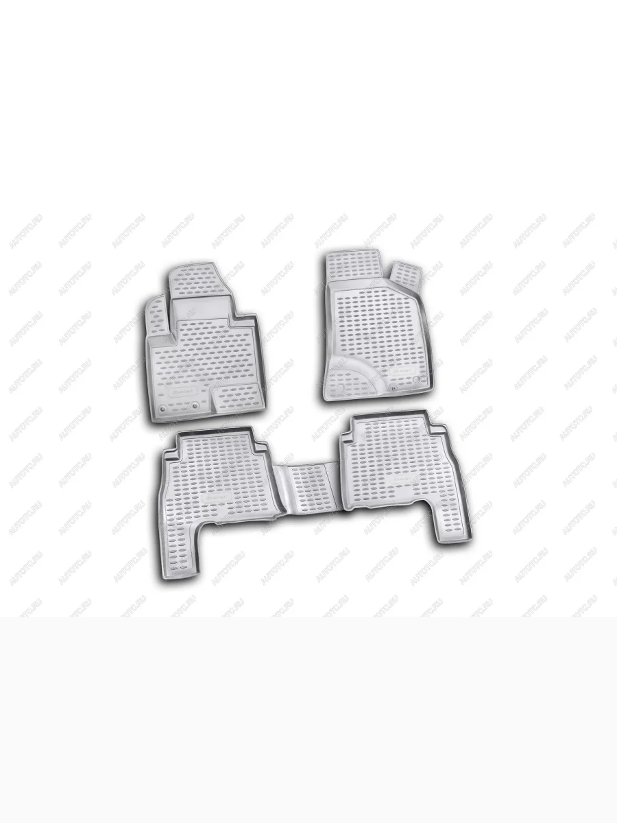 Коврики в салон (полиуретан) Element  Hyundai Santa Fe (2009-2012) CM (серые)  в Самаре Самарской области