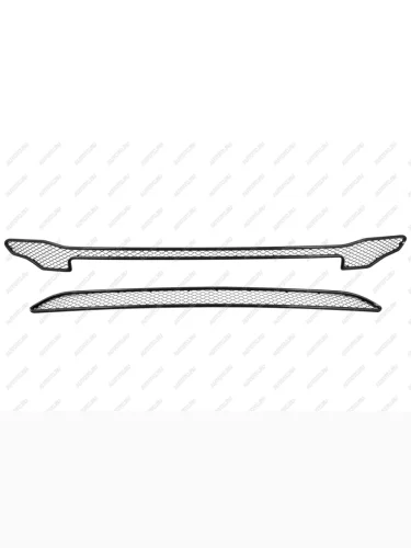 Сетка на бампер внешняя для LADA Granta 2018-, 2 шт., черн., 15 мм  Лада Гранта Arbori 01-551318-151