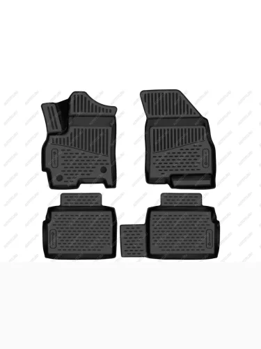 Коврики 3D в салон (полиуретан) Element (черные) EXEED LX 2-ой рестайлинг (2022-2025)
