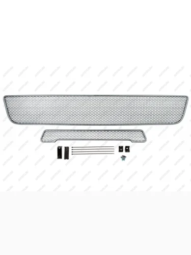 Защитные рамки радиатора внешние серебристые RT-66 (УК, ДК), шт  Исузу Д-макс ISUZU 5007605007