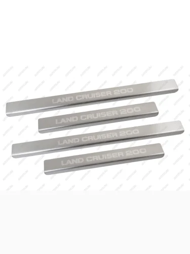 НАКЛАДКИ НА ВНУТР. ПОРОГИ LC200, НЕРЖ. СТАЛЬ, 4 ШТ., NLN0313337  Тойота Ленд крузер TOYOTA nln0313337