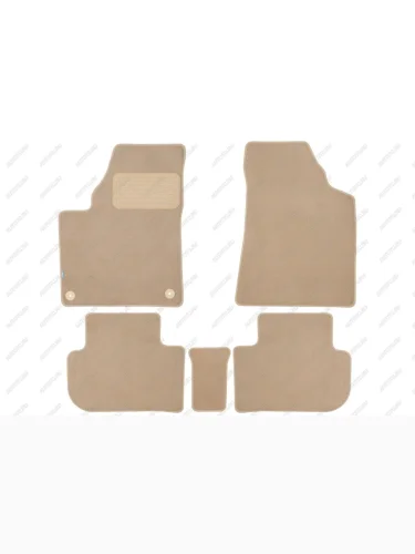 Коврики в салон Klever Premium FAW Besturn T77 2021- кросс., 5шт. (текстиль, бежевые)  ФАВ Бестюн Т77 Klever klever0406201522112kh