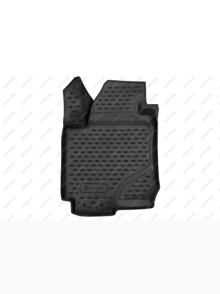 Коврики 3D в салон передний левый (полиуретан) Element  KIA Ceed (2006-2012) 1 ED (черные)  в Самаре Самарской области