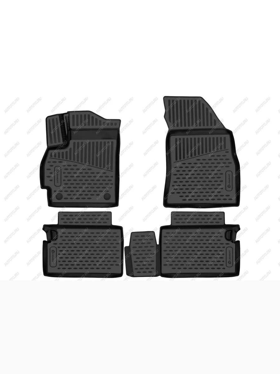 Коврики 3D в салон (полиуретан) Element Omoda C5 (2021-2025) (черные)  с доставкой в г. Керчь