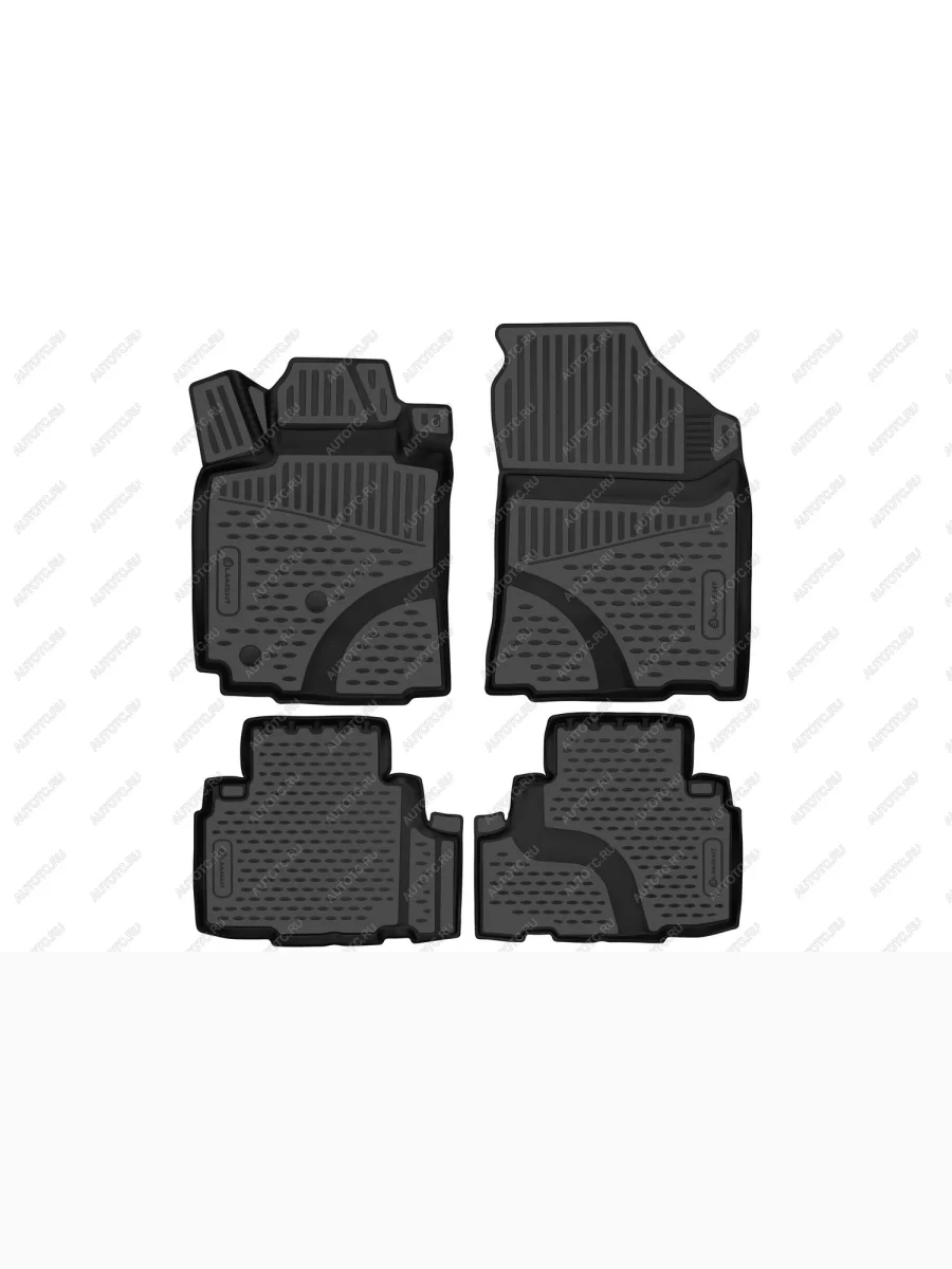  Коврики 3D в салон (полиуретан) Element  Changan CS75 (2018-2022) (черные)  с доставкой в г. Керчь
