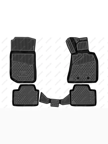 Коврики 3D в салон подходят для BMW Series 3, 2018-, П.Р. хетчбек, Австралия, 4шт. (полиуретан)  БМВ Тройка Element element3d02089210k