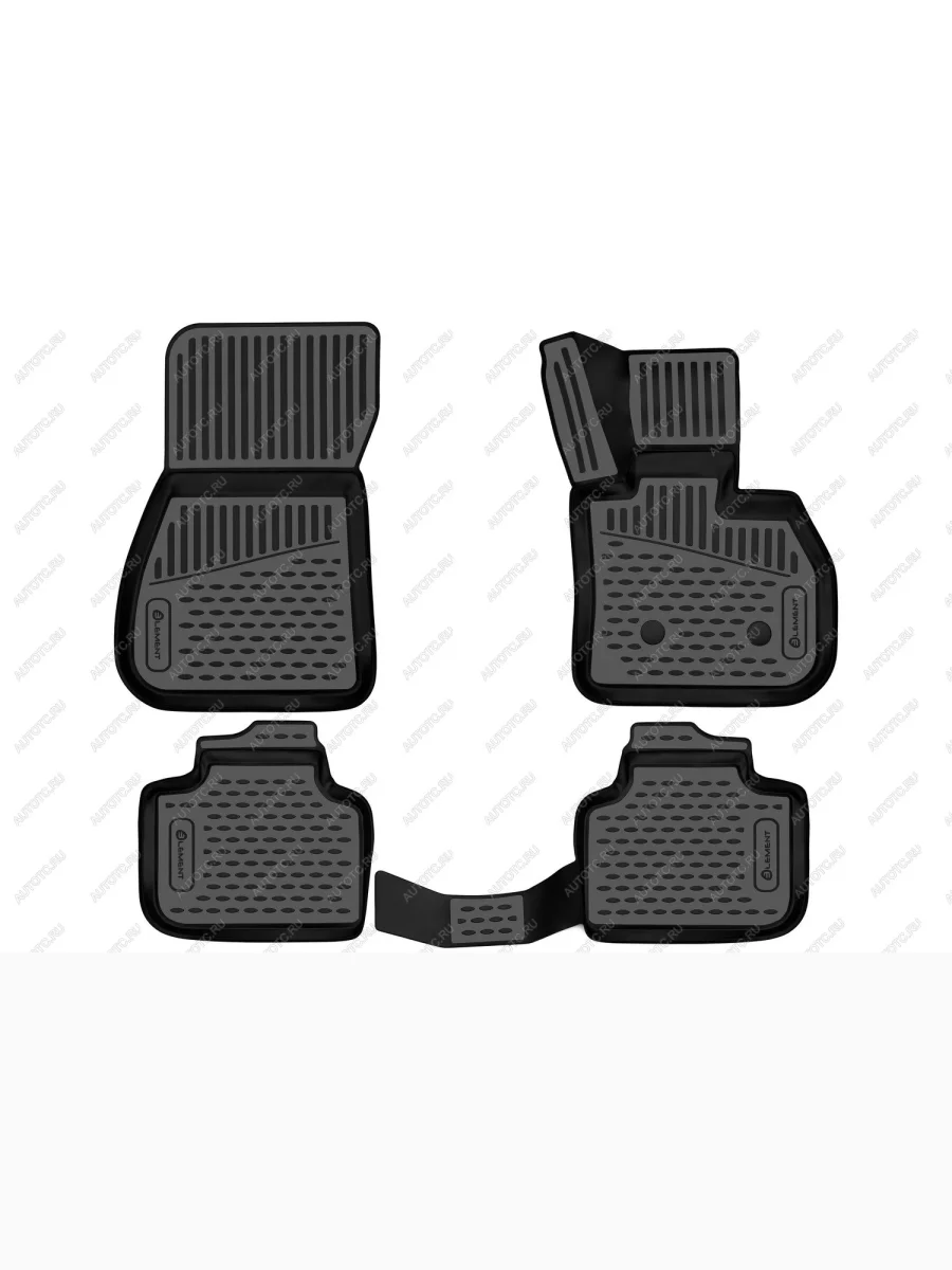 Коврики 3D в салон подходят для BMW X1 (F48), 2015-2021, П.Р. кроссовер, Австралия, 4шт. (полиуретан)  БМВ Х1 Element element3d02085210k  в Керчи Республика Крым