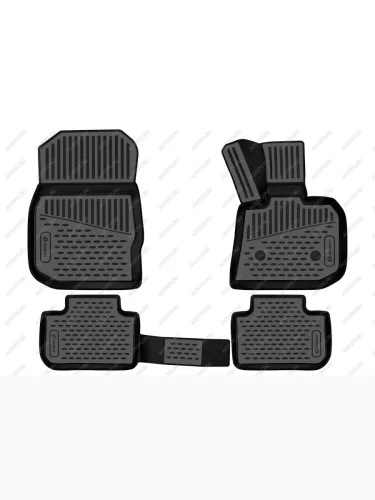 Коврики 3D в салон подходят для BMW X3 (G01), 2017-2021, П.Р. кроссовер, Австралия, 4шт. (полиуретан)  БМВ Х3 Element element3d02084210k