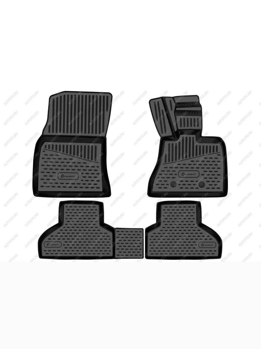 Коврики 3D в салон подходят для BMW X5, 2013-2018, П.Р. кроссовер, 4шт. (полиуретан)  БМВ Х5 Element element3d02086210k  в Самаре Самарской области