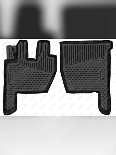 Коврики 3D в салон (полиуретан) Element (черные) SHACMAN X3000 (2020-2025)