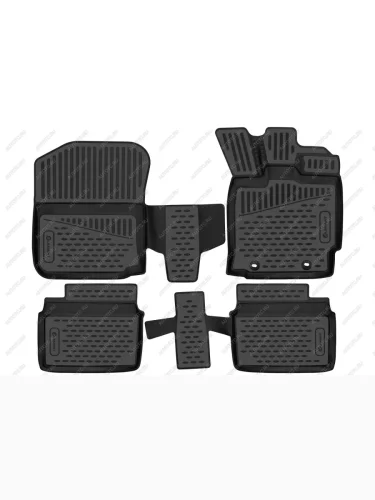 Коврики 3D в салон (полиуретан) Element (черные) Toyota Passo  3 (2018-2025) рестайлинг