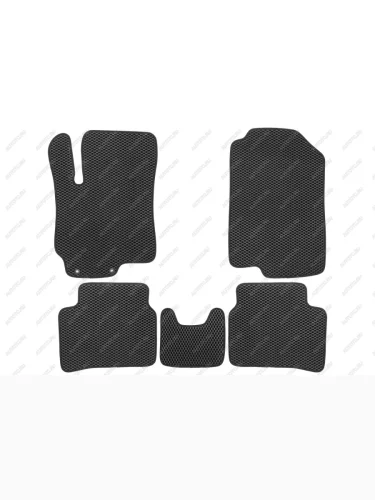 Коврики в салон EVA Klever (черная окантовка) KIA Rio  X-line (2017-2021)