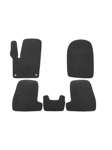 Коврики в салон EVA подходят для FORD Focus (III, IIIr) 2011-2019 (черная окантовка), 5шт.  Форд Фокус Klever eva.b.0501603222110k