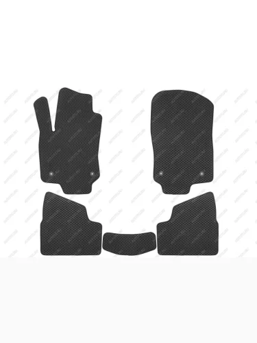 Коврики в салон EVA подходят для OPEL Astra H 2004-2014 (черная окантовка), 5шт.  Опель Астра Klever eva.b.0503701722110k