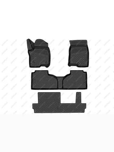 Коврики 3D в салон подходят для CHEVROLET Tahoe (V), 2020-, внед., цельное сид. 2 ряда, 4 шт  Шевроле Тахо Element element3dan0025210k