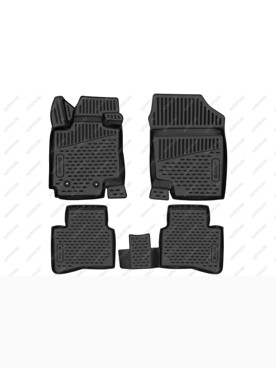 Коврики 3D в салон (полиуретан) Element  JAC JS4 (2021-2025) (черные)  в Керчи Республика Крым