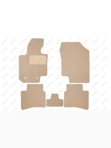 Коврики в салон Klever Premium Москвич 3 2022- Внед. 5 дв., 5шт (текстиль, бежевые) Klever klever0412300122112kh