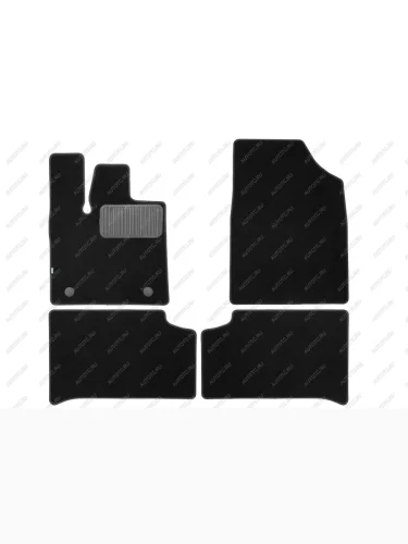 Коврики в салон (текстиль) Klever Premium (черные) Changan UNI-K (2020-2025)