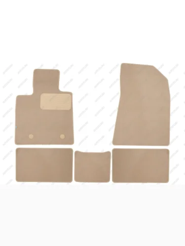 Коврики в салон Klever Premium CHANGAN UNI-V 2022- сед., 5шт. (текстиль, бежевые)  Чанган Юни-В Klever klever0409200422112kh