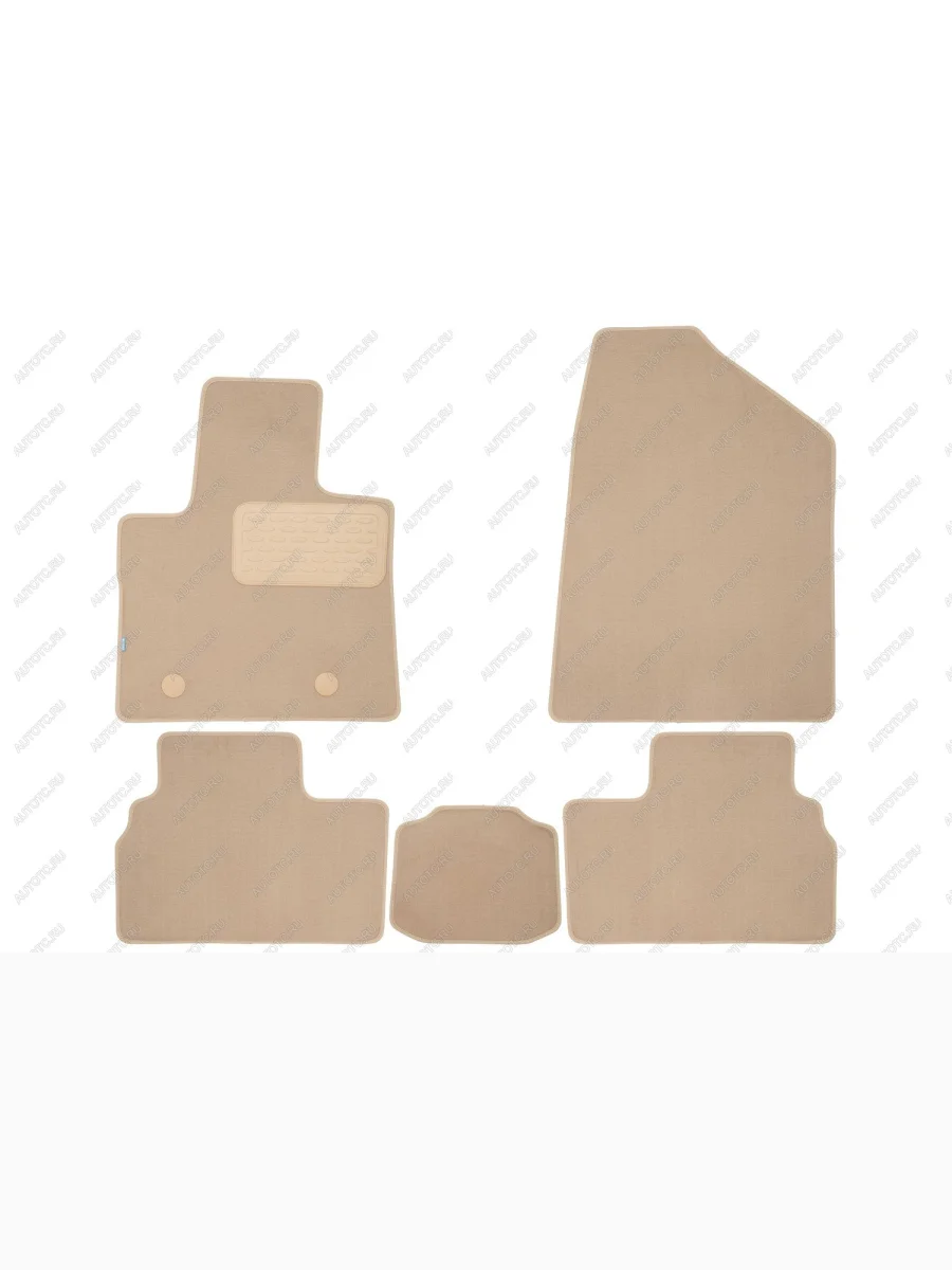 Коврики в салон Klever Premium CHANGAN UNI-T 2022- кросс., 5шт. (текстиль, бежевые)  Чанган Юни-Т Klever klever0409200522112kh  в Керчи Республика Крым