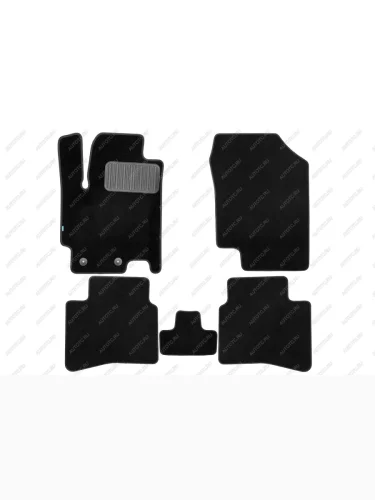 Коврики в салон Klever Premium JAC J7 2022- лифтбек, 5шт. (текстиль)  Джак  Джак Джей 7 Klever klever0512600122110kh