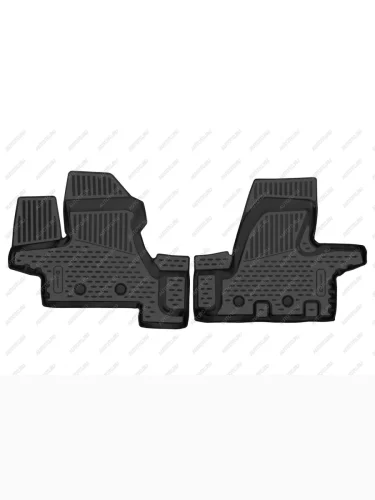 Коврики в салон (полиуретан) Element (черные) Sollers Atlant (2022-2025) цельнометаллический фургон