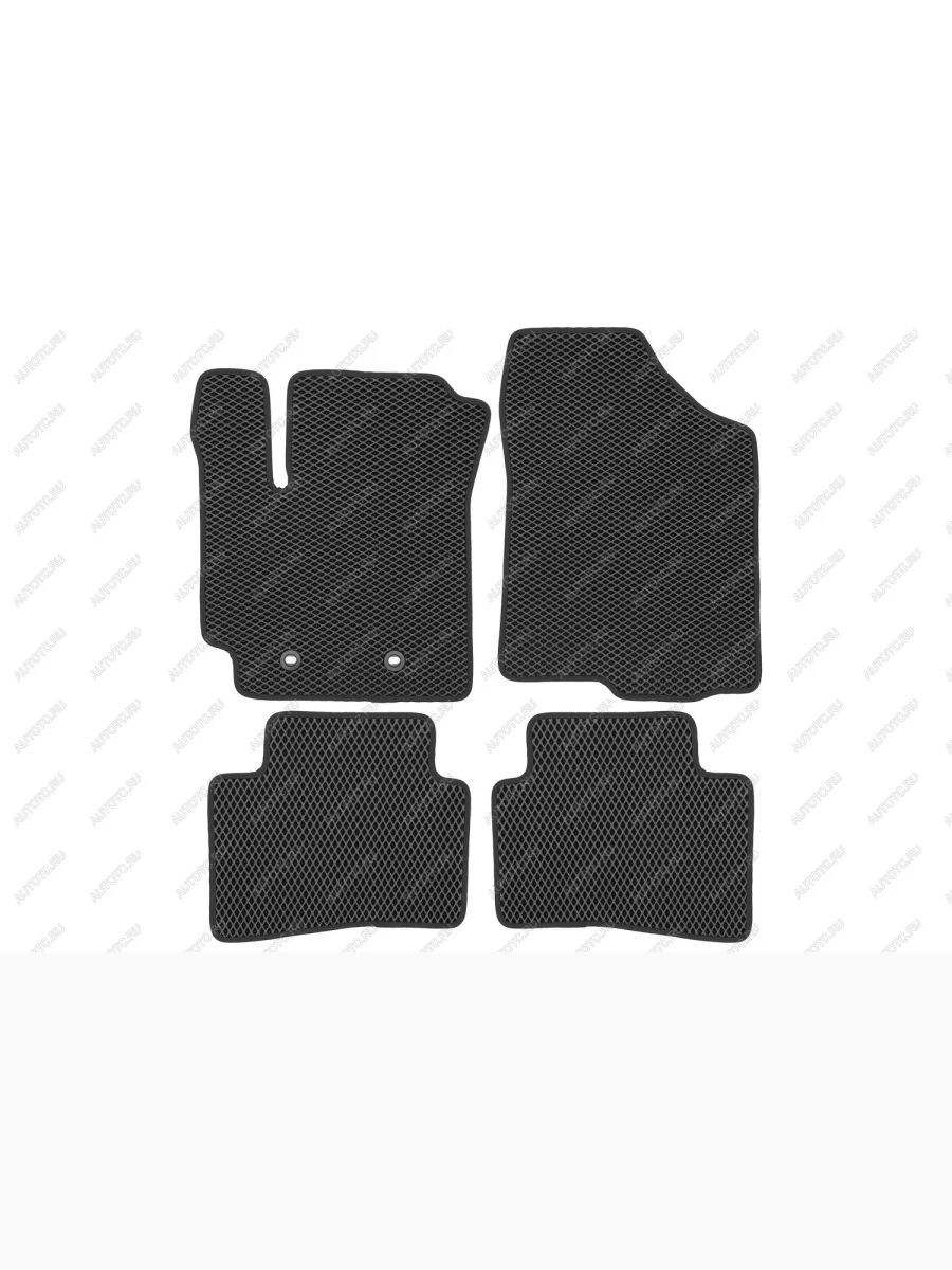 Коврики в салон EVA подходят для KIA Seltos (KX3) 2WD4WD 2020-, кросс.,(черная окантовка), 4шт.Киа Селтос (Китай) Klever eva.b.0502506522110k  в Самаре Самарской области