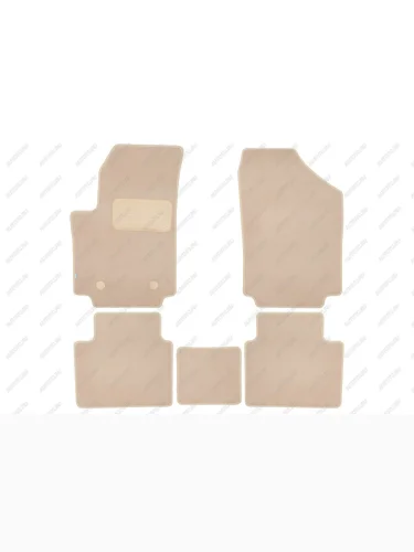 Коврики в салон Klever Premium EVOLUTE i-JOY 2022- кросс., 5шт. (текстиль, бежевые)  Эволют Ай Джой Klever klever0412100222112kh