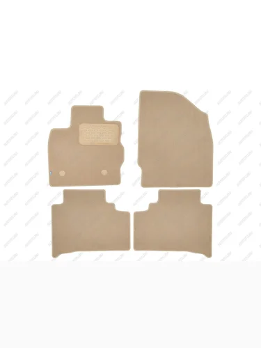 Коврики в салон Klever Premium SKYWELL ET5 2022- кросс., 4шт. (текстиль, бежевые)  Скайвел Klever klever0410700122112kh