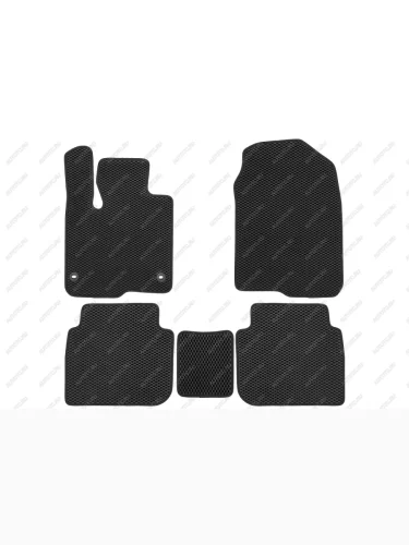 Коврики в салон EVA подходят для HONDA CR-V VI 2023-, внед.,(черная окантовка), 5шт.  Хонда ЦРВ Klever eva.b.0501803722110k