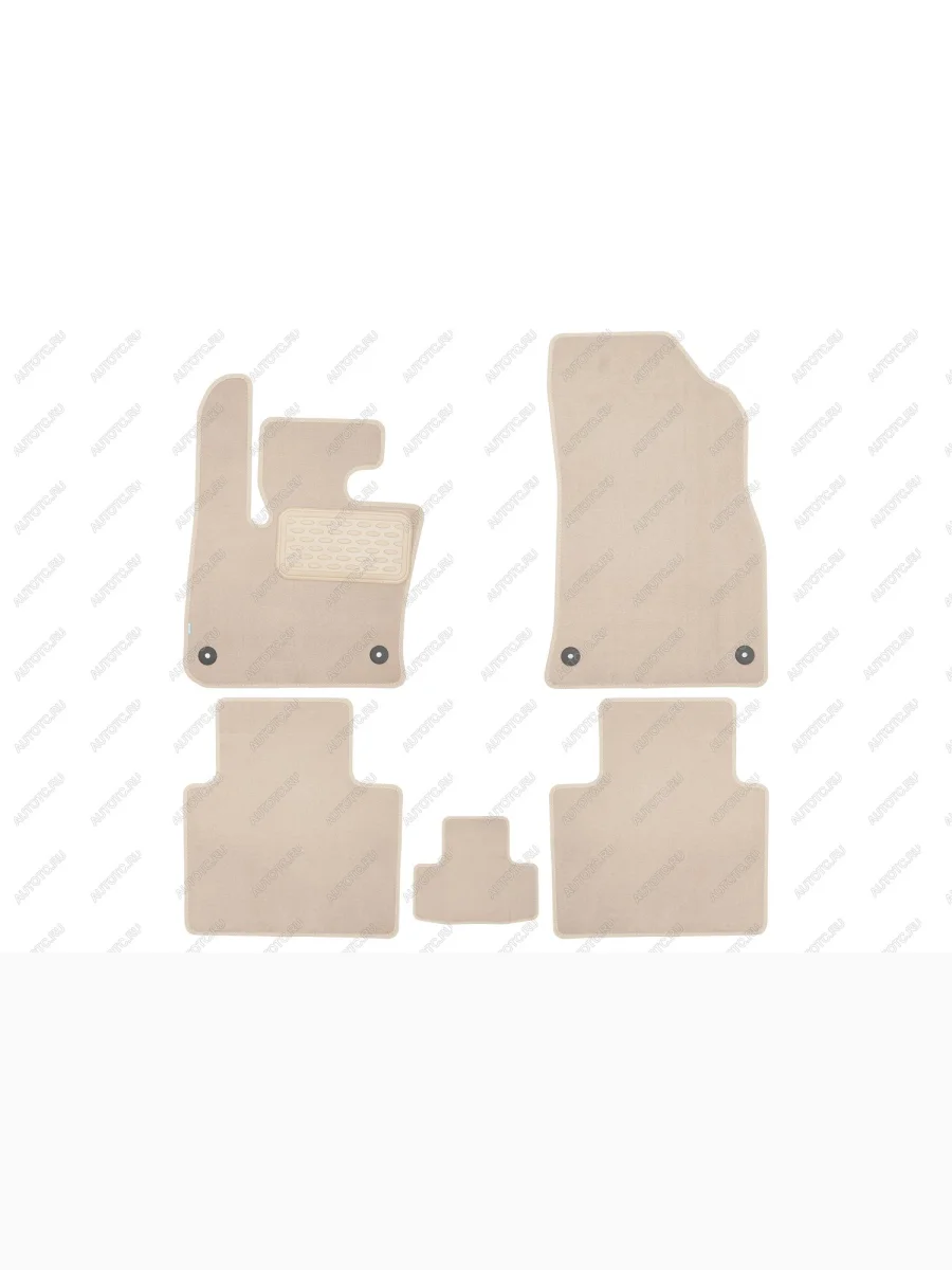 Коврики в салон Klever Premium GEELY Monjaro 2022-, кросс., 5шт. (текстиль, бежевые)  Джили Монжаро Klever klever0407503022112kh  в Самаре Самарской области