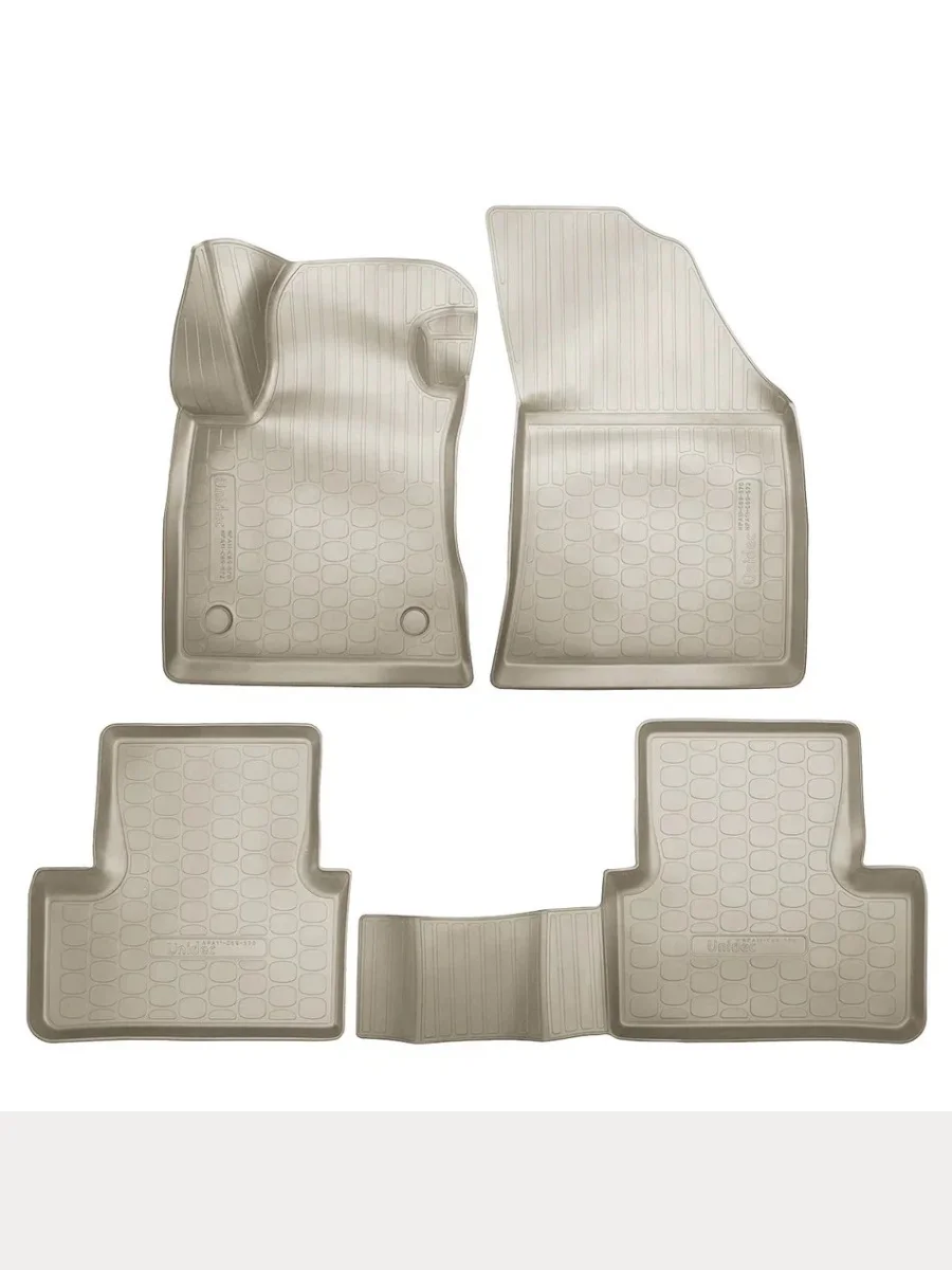 Комплект ковриков в салон Norplast Unidec Renault Megane седан  дорестайлинг (2016-2025) (бежевый)  в Самаре Самарской области