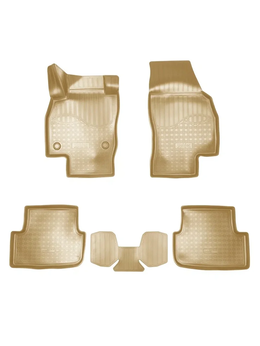 Комплект ковриков в салон Norplast Unidec  Skoda Fabia (2021-2025) 4 Mk4 (бежевый)  в Самаре Самарской области
