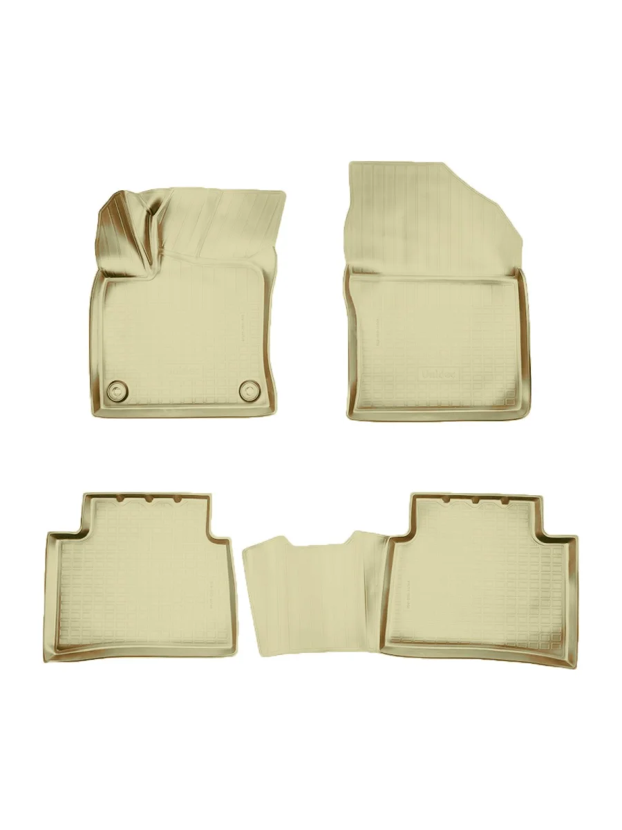 Комплект ковриков в салон Norplast Unidec  Toyota Prius (2015-2025) XW50 (бежевый)  в Самаре Самарской области