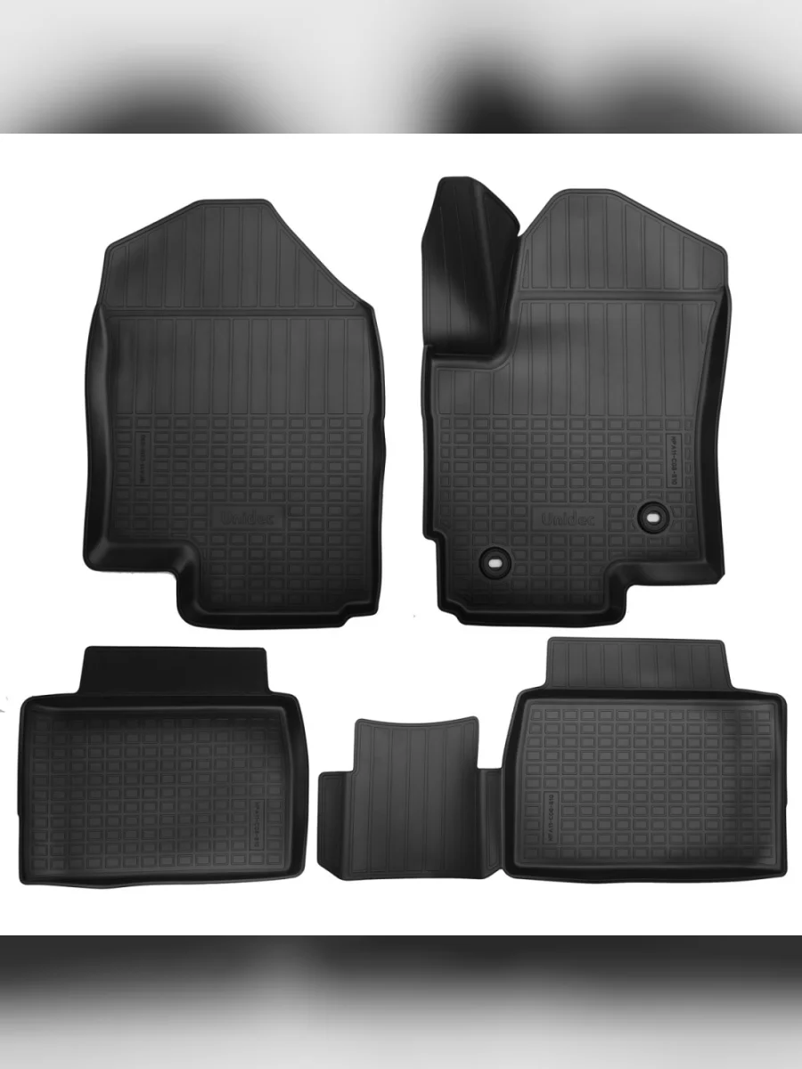 Коврики салонные Norplast Unidec BAIC Senova X3 1 (2019-2025) (черные)  с доставкой в г. Керчь