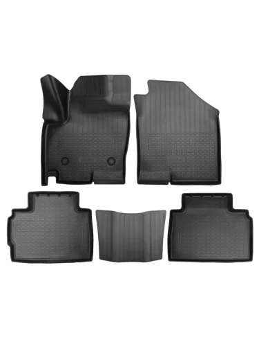 Коврики салонные Norplast Unidec (черные) BAIC Senova X55 (2018-2021)