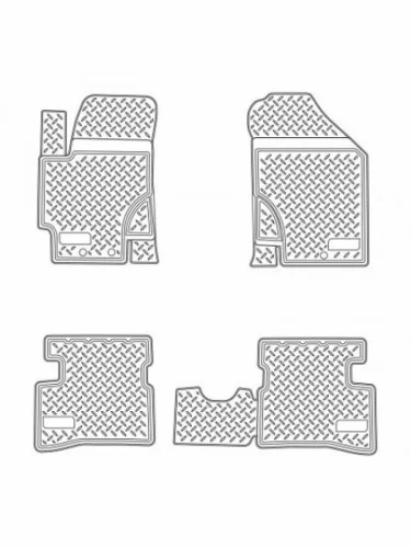 Коврики салонные Norplast Unidec (черные) KIA Rio  2 JB (2009-2011) рестайлинг седан, рестайлинг, хэтчбэк 5 дв.