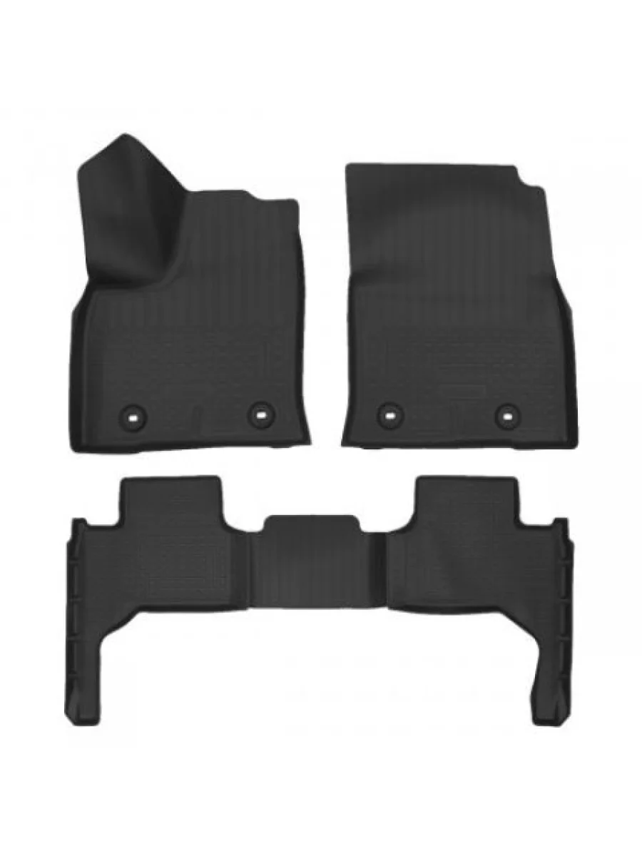 Коврики салонные (5 мест) Norplast Unidec Lexus LX600 J310 (2021-2022) (черные)  в Керчи Республика Крым