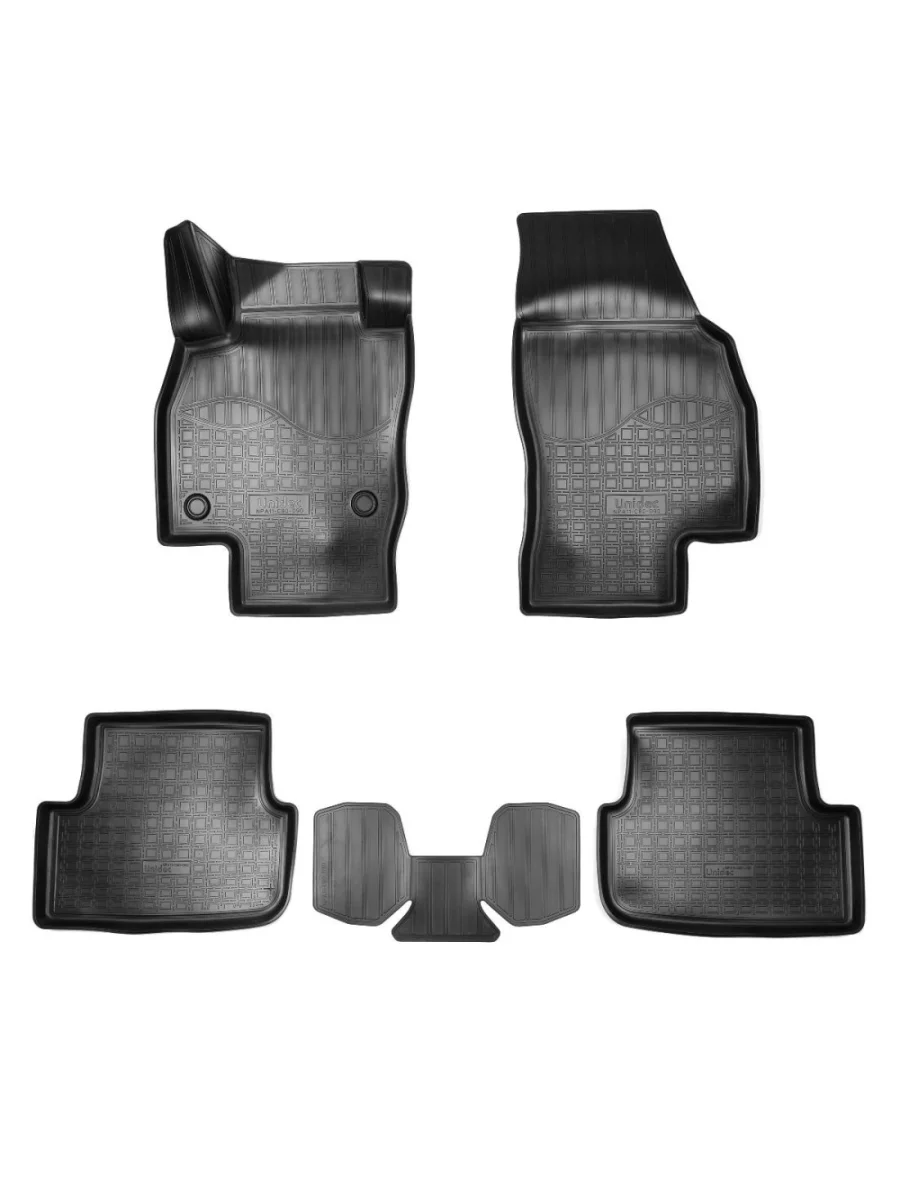 Комплект ковриков в салон Norplast Unidec  Skoda Fabia (2021-2025) 4 Mk4 (черный)  в Самаре Самарской области