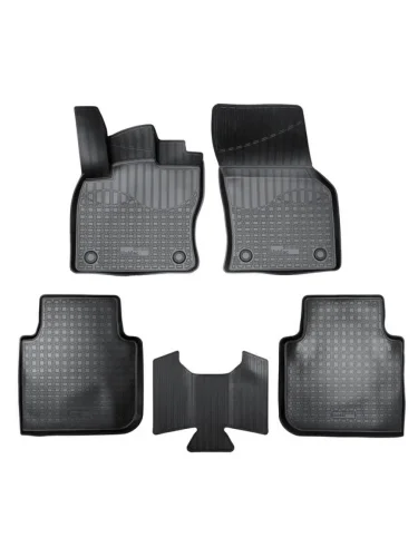 Коврики салонные Norplast Unidec (черные) Volkswagen Tiguan Allspace  1 AD1 (2017-2021) дорестайлинг