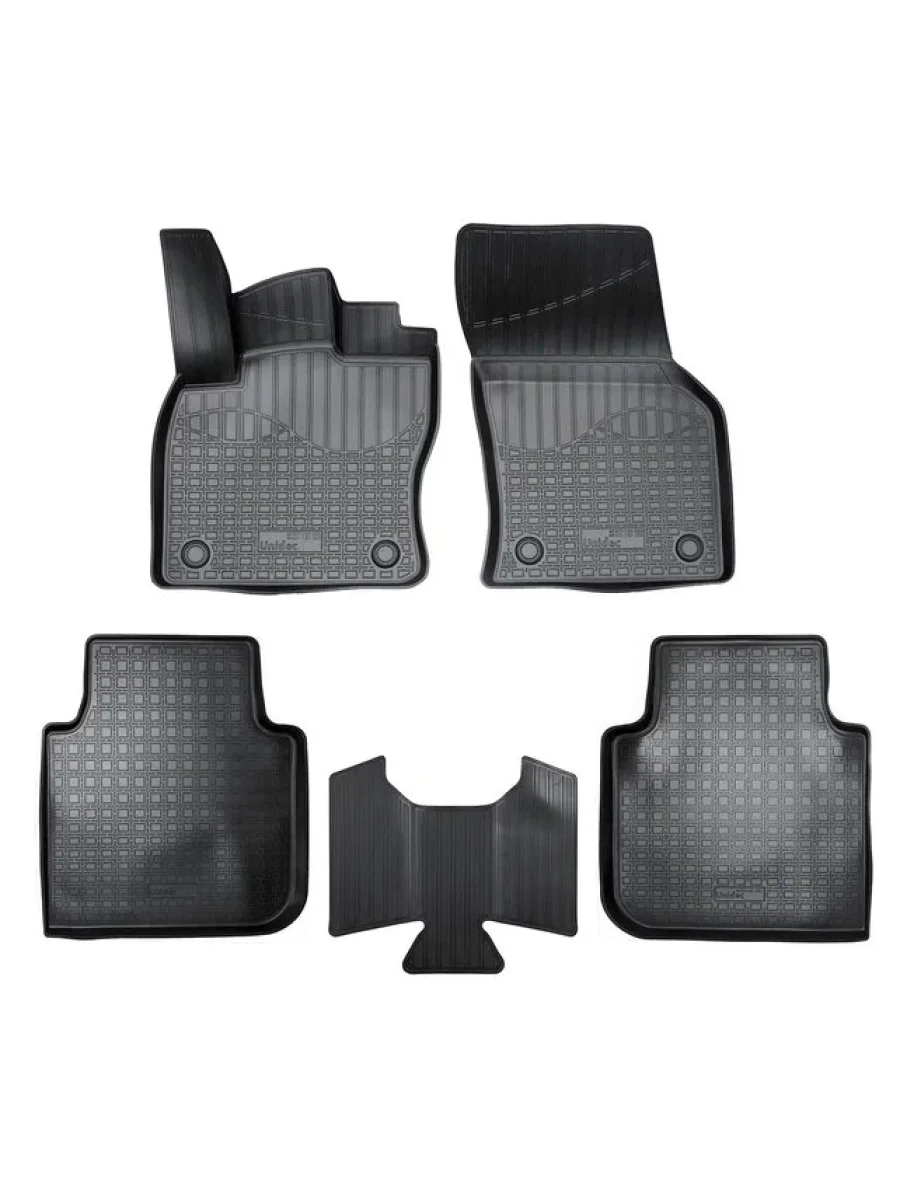 Коврики салонные Norplast Unidec  Volkswagen Tiguan Allspace (2017-2021) 1 AD1 (черные)  в Самаре Самарской области