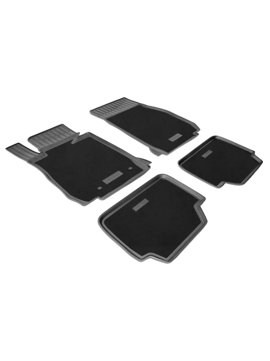 Коврики салонные комбинированные Unidec BMW 1 серия F20 хэтчбэк 5 дв. дорестайлинг (2012-2015) (черные)  в Керчи Республика Крым