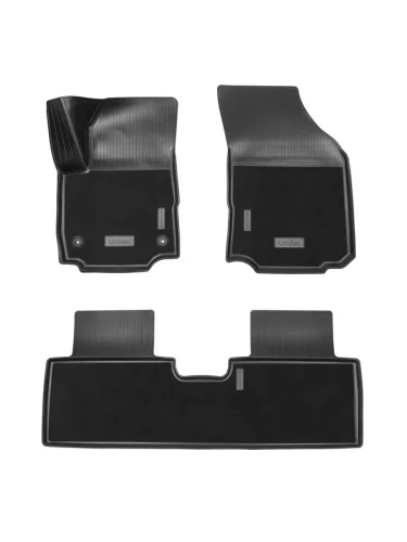 Коврики салонные комбинированные Unidec (черные) Chevrolet Equinox дорестайлинг (2016-2021)